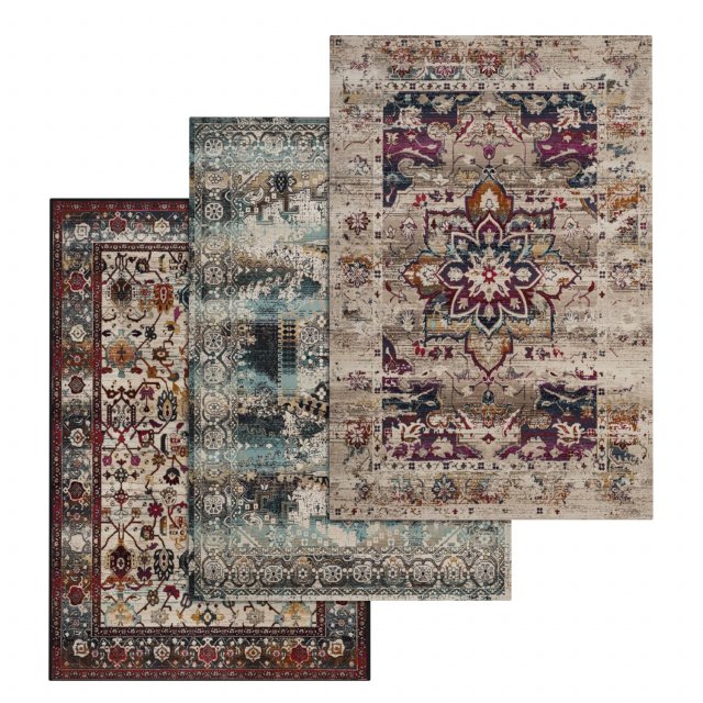 rug set 165 Modelo 3D .c4d .max .obj .3ds .fbx .stl .blend 