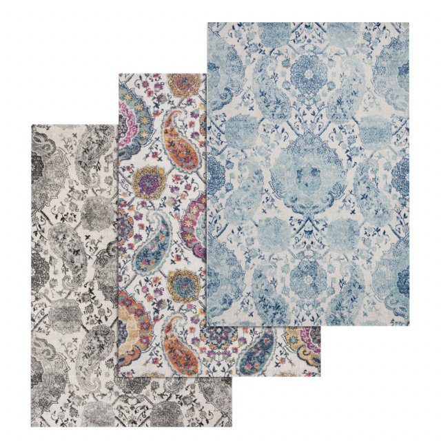 rug set 189 Model 3D .c4d .max .obj .3ds .fbx .stl .blend 