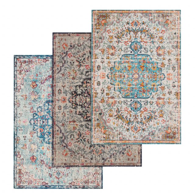 rug set 195 3D-Modell .c4d .max .obj .3ds .fbx .stl .blend 