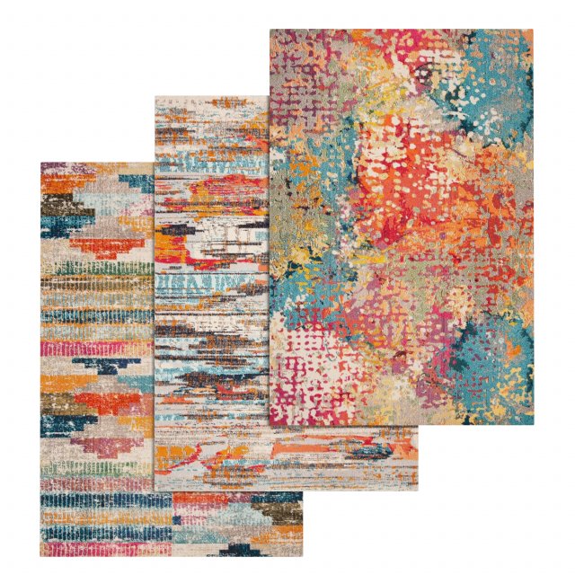 rug set 198 3D Модель .c4d .max .obj .3ds .fbx .stl .blend 