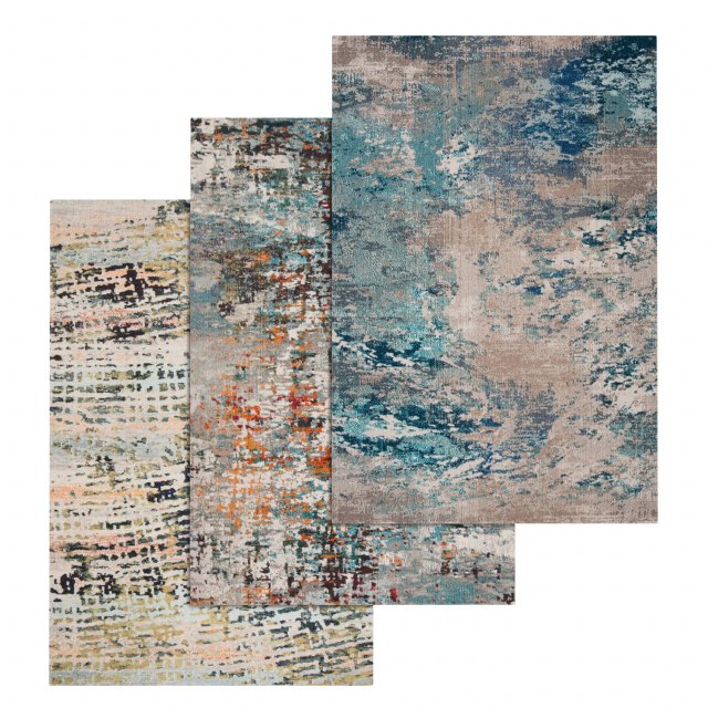 rug set 207 Modèle 3D .c4d .max .obj .3ds .fbx .stl .blend 
