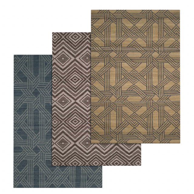 rug set 208 Model 3D .c4d .max .obj .3ds .fbx .stl .blend 