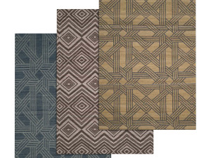 rug set 208 Modelo 3D