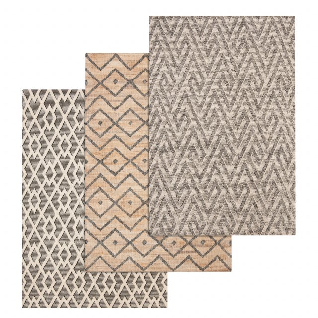 rug set 210 Modèle 3D .c4d .max .obj .3ds .fbx .stl .blend 