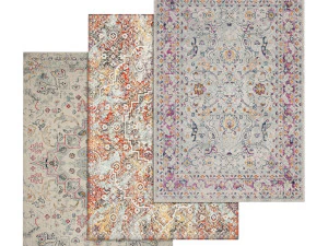 zestaw dywanik&oacute;w 215 Model 3D