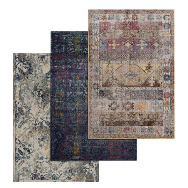 rug set 220 Modelo 3D .c4d .max .obj .3ds .fbx .stl .blend 