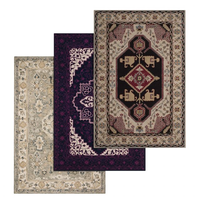 rug set 224 Modelo 3D .c4d .max .obj .3ds .fbx .stl .blend 