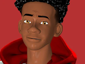 Miles Morales no2 ragged morphed animated 3D Model