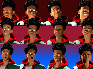 Miles Morales no2 ragged morphed animated 3D Model