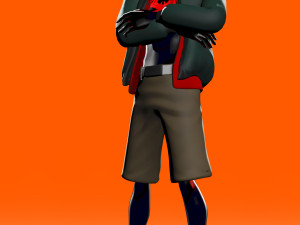 Miles Morales collection ragged morphed animated 3D Model