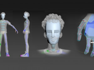 Miles Morales collection ragged morphed animated 3D Model
