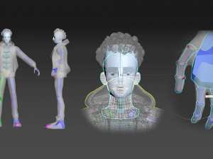 Miles Morales collection ragged morphed animated 3D Model