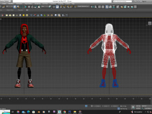 Miles Morales collection ragged morphed animated 3D Model