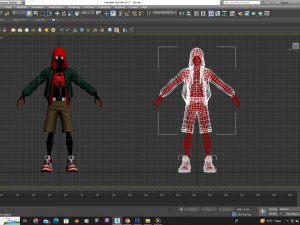 Miles Morales collection ragged morphed animated 3D Model