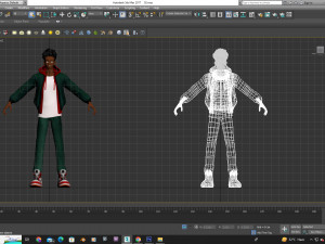 Miles Morales collection ragged morphed animated 3D Model