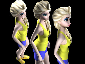 Elsa sport Model Cetak 3D
