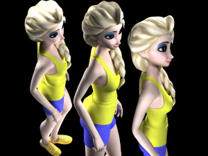 Elsa sport 3D Print Model