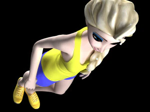 Elsa sport 3D Print Model