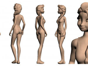 Elsa sport 3D Print Model