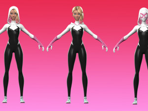 Gwen Stacy full package 3D Model