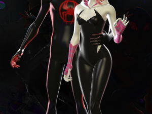 Gwen Stacy full package 3D Model