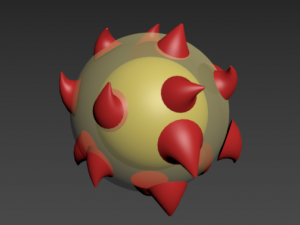 sun that is like a mace 3D 모델