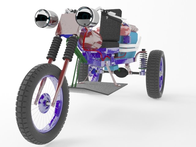 bike 3D Модель .c4d .max .obj .3ds .fbx .stl .blend 