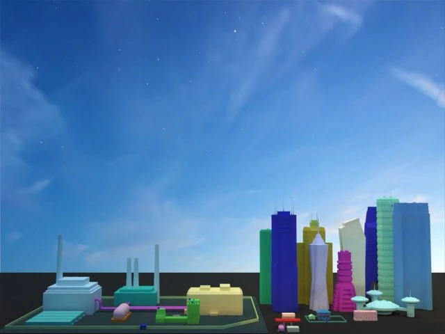 set city 3D Model .c4d .max .obj .3ds .fbx .stl .blend 