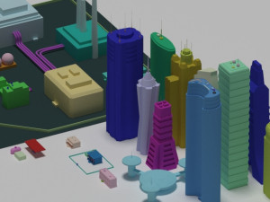 set city Modelo 3D