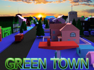 green town 3D Model
