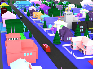 green town 3D Model