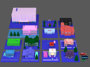 green town 3D Model