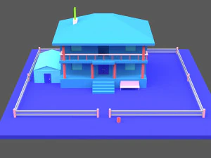 green town 3D Model
