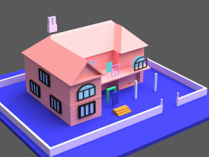 green town 3D Model