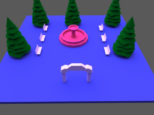 green town 3D Model