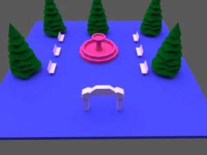 green town 3D Model