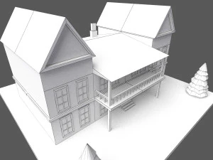 green town 3D Model