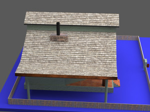 house low poly Modelo 3D