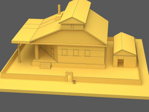 house low poly Modelo 3D