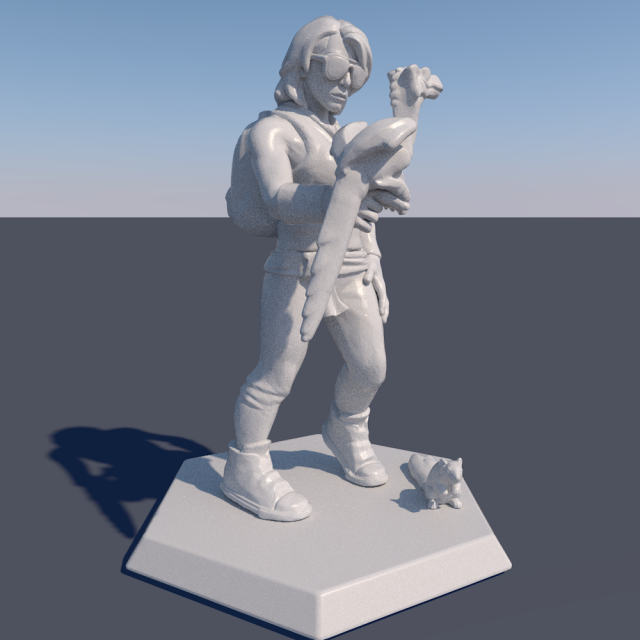 girl 3D Принт Модель .c4d .max .obj .3ds .fbx .stl .blend 