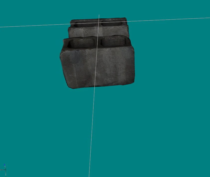 cinderblock 3D Model .c4d .max .obj .3ds .fbx .stl .blend 