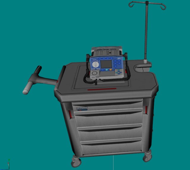 hospitaldefibrillator Modello 3D .c4d .max .obj .3ds .fbx .stl .blend 