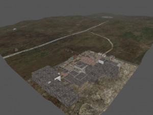 terrain baza stalker 3D Model