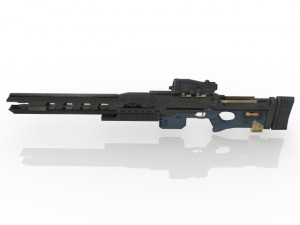 electromagnetic rifle 3D Model