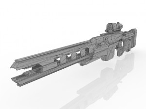 electromagnetic rifle 3D Model