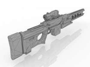 electromagnetic rifle 3D Model