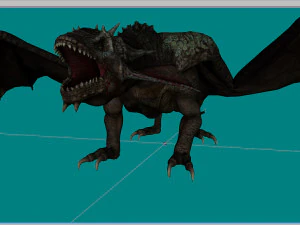 Drag&atilde;o Saskia Modelo 3D