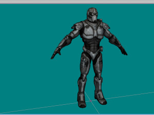 bright male Model 3D