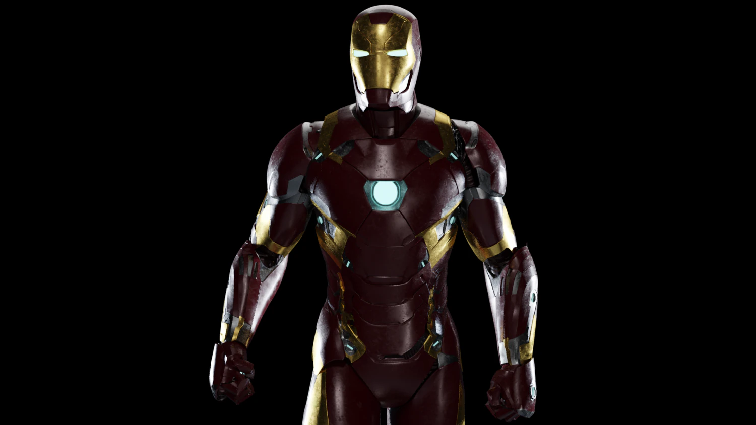 iron man mark 46 3D Model .c4d .max .obj .3ds .fbx .stl .blend