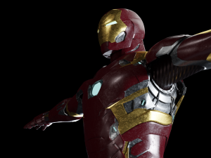 iron man mark 46 rigged 3D Model